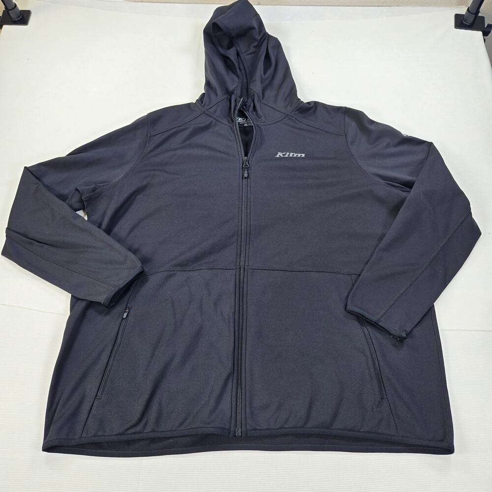 Klim Mid Layer Performance Fleece Solitude‎ Full Zip Black Hoodie Women Size 2XL